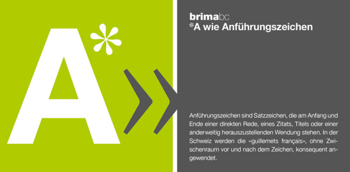 richtige Anführungszeichen